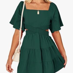 Open Back Cutout Mini Dress